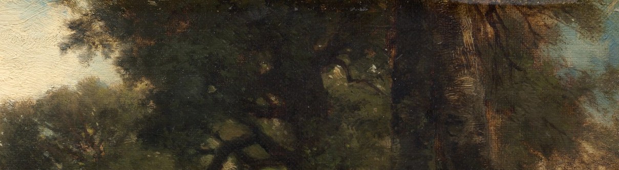 This painting merges romanticism with emerging Impressionist sensibilities.