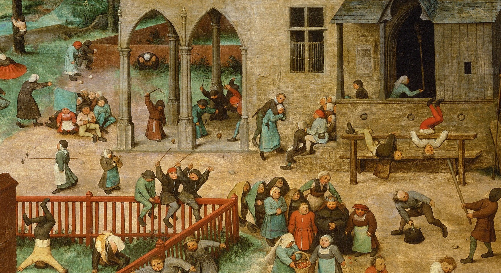 Adult rituals like parades and elections, mimicked by children in costume.