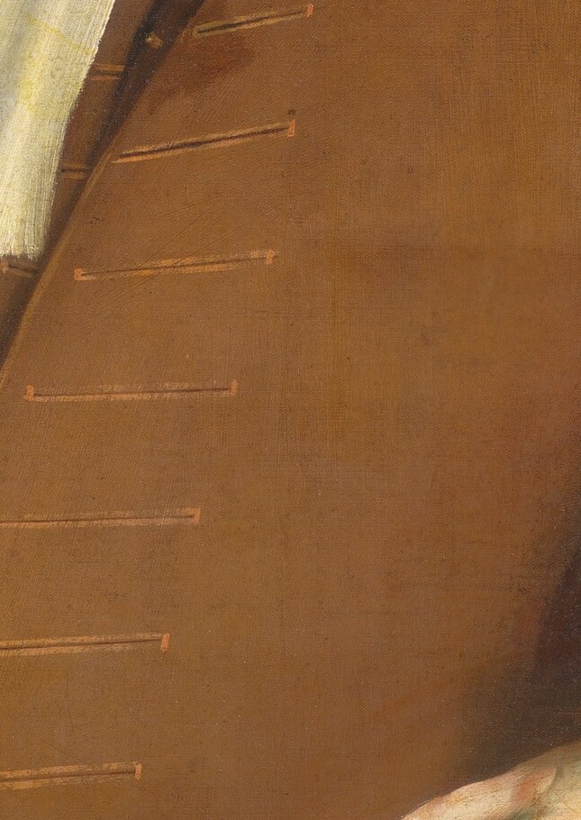 Even the tiny buttons on his vest show the painter's skill.
