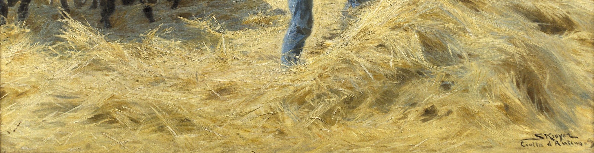 He captures the sweat and dust, the rhythm of the harvest.