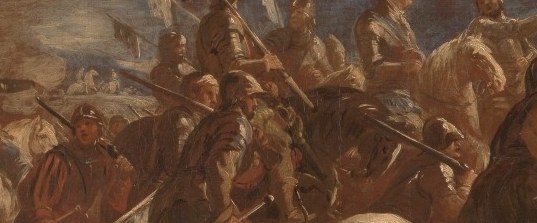Giordano used dynamic brushstrokes to convey motion and chaos.