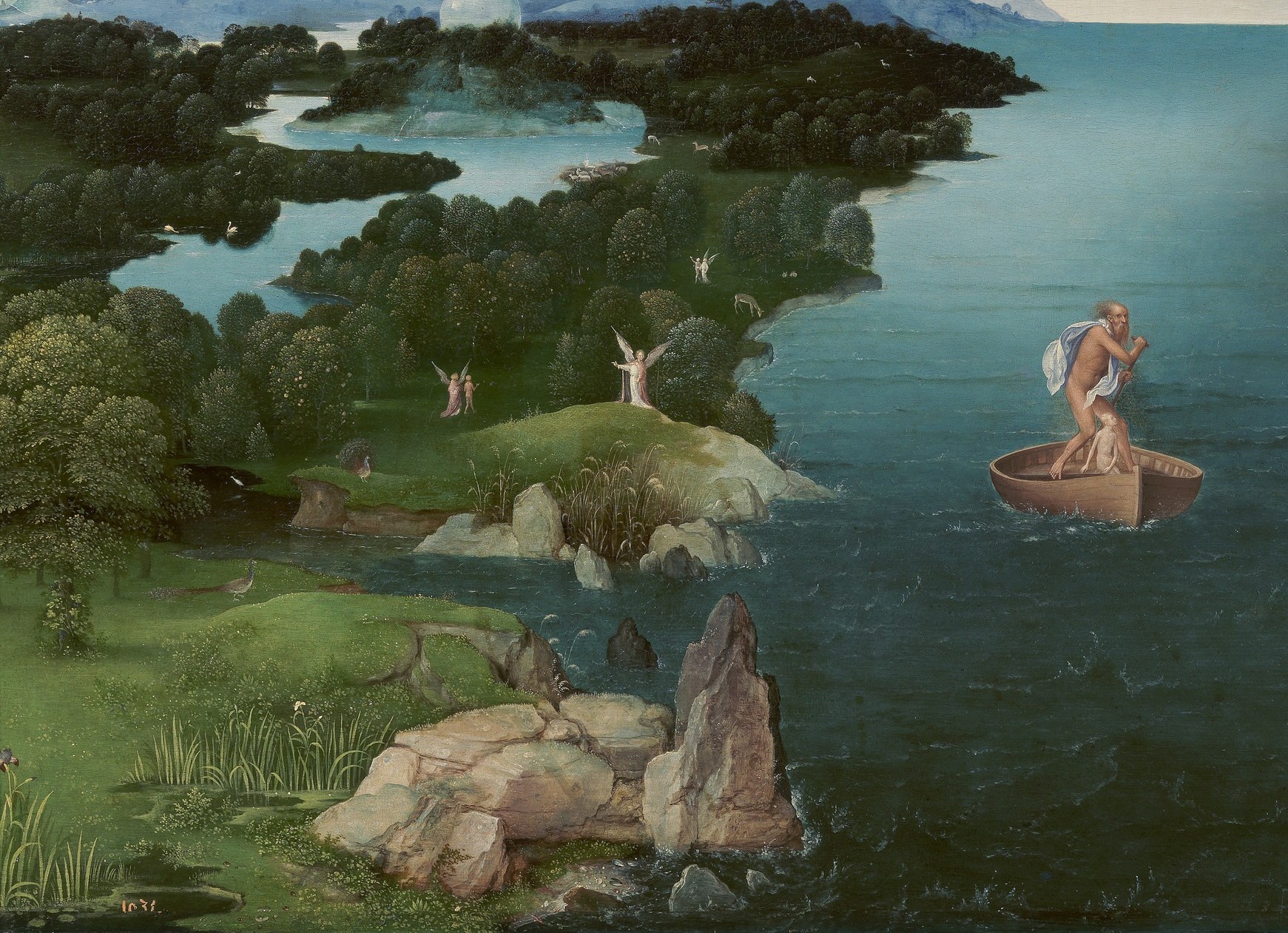 He created vast, imagined worlds in oil paint.