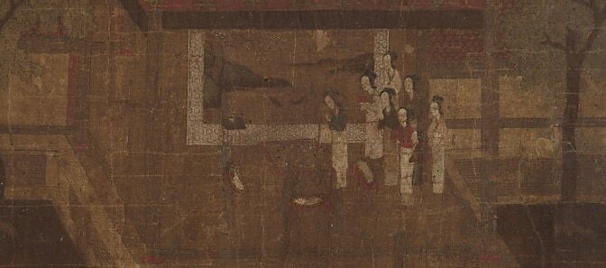 It records auspicious signs of an imperial restoration.