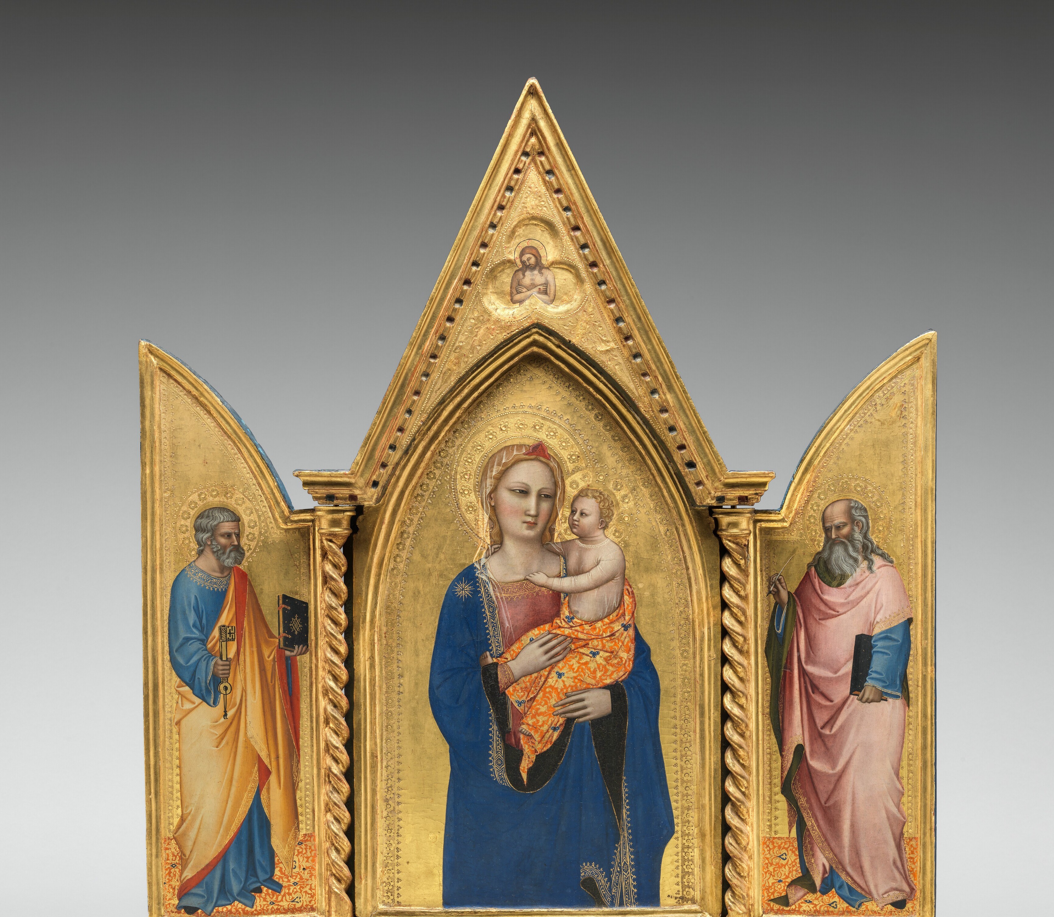 This isn't paint. It's real gold leaf, painstakingly applied.
