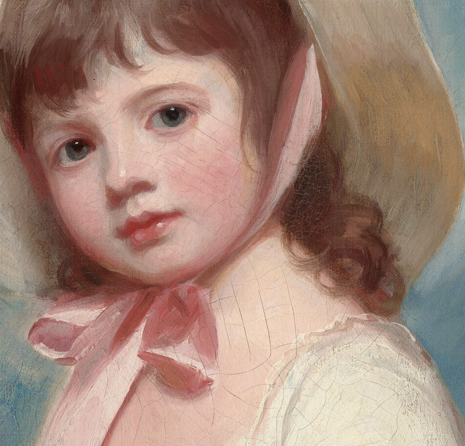 She looks out from the 1780s, straight at you.