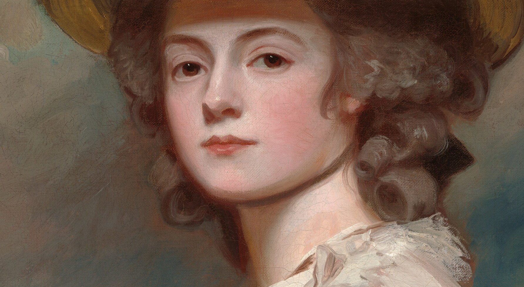 Look at the brushwork on her lace.