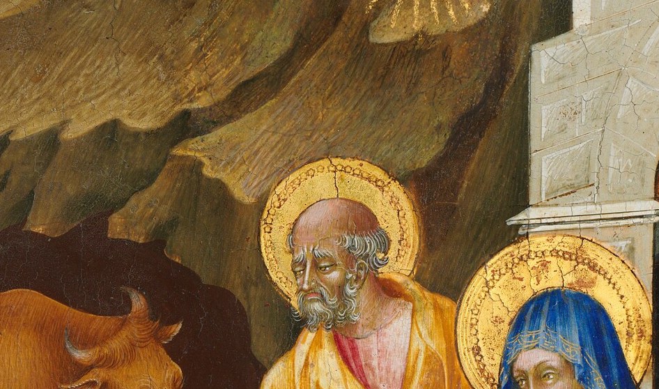 The painter used actual gold leaf, not just yellow paint.