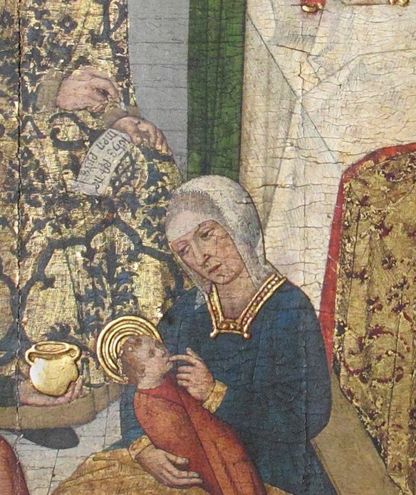 The infant John already wears a halo.