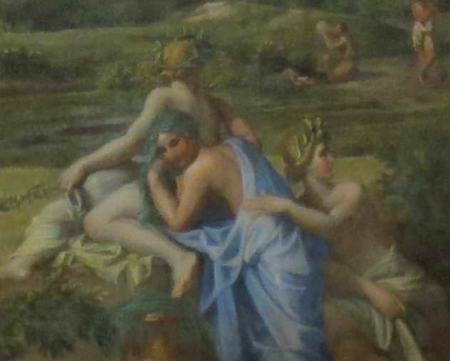 But Galatea flees with her lover, Acis, in the foreground.
