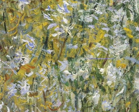 The foreground grasses burst with visible brushstrokes.