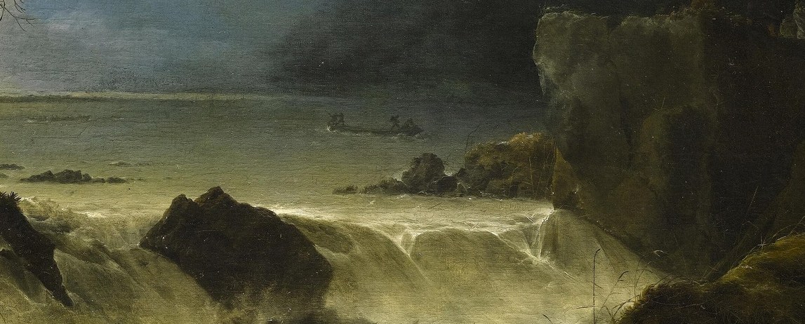 Look closely at the churning, white-capped water.