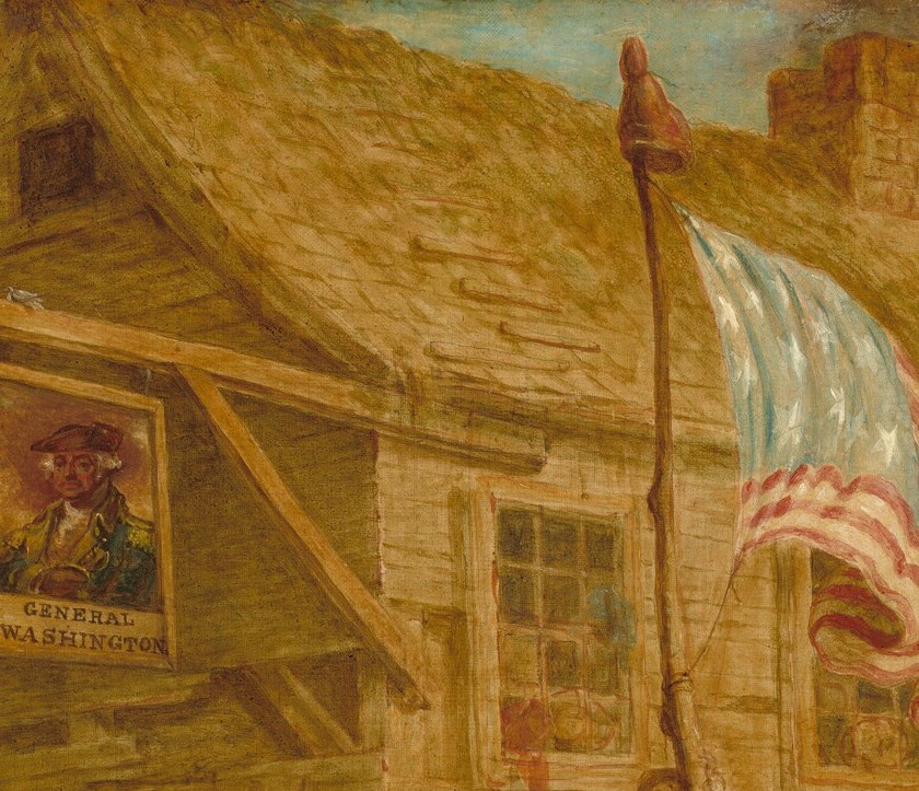 The flag shows the new nation he doesn't recognize.