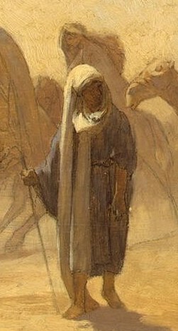 This figure, distinct from the French soldiers, represents the local population and adds a layer of cultural context to the invasion.