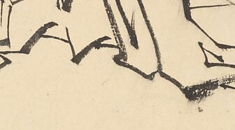 The drawing is a preparatory sketch for a larger work.