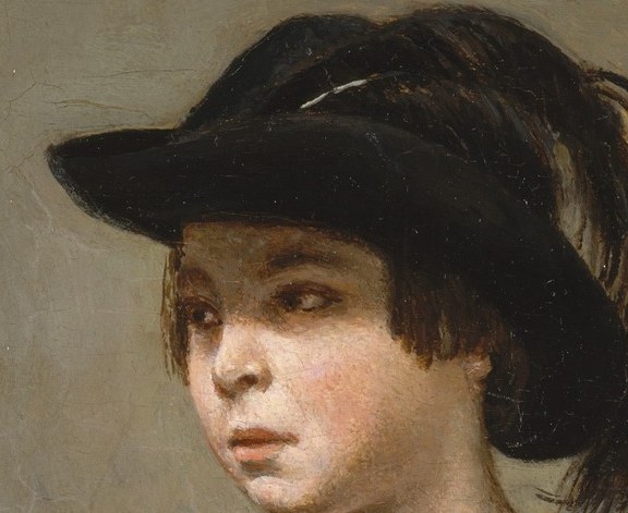 Notice the subtle light on the boy's dark hat.