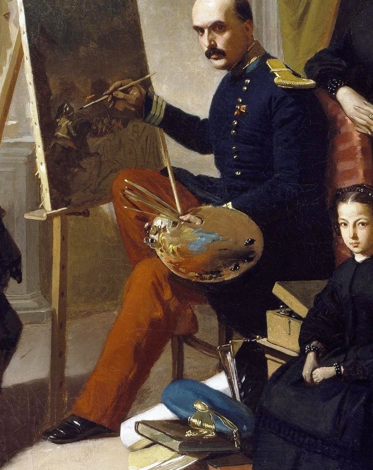 The artist, Valeriano Bécquer, was known for realism.