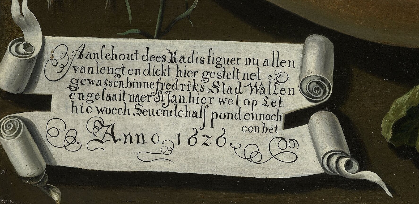 A handwritten scroll records its weight: nearly seventeen pounds.