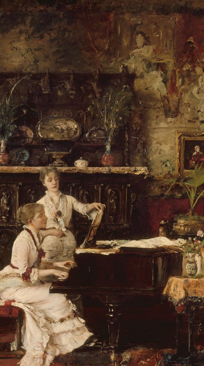 Munkácsy painted this quiet room while his own health was failing.