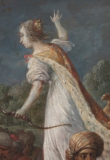 This is Armida, a sorceress from epic Crusader poems.