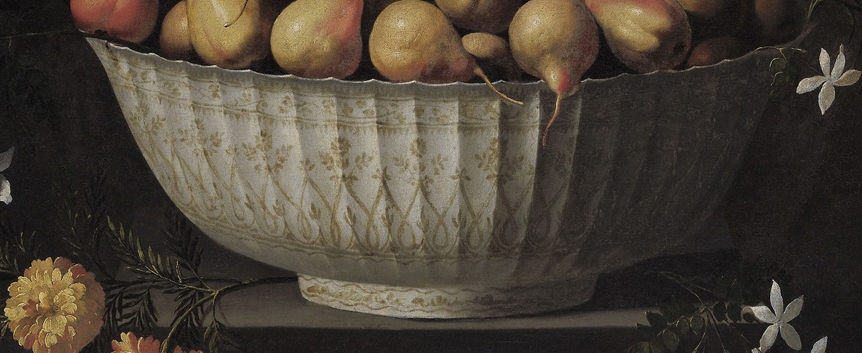 Imported porcelain bowls like this one were prized possessions.