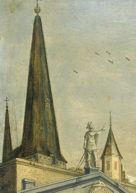 The spire of the gatehouse welcomed ships entering the harbor.