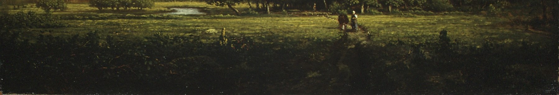 He built up layers to make the foreground dense with leaves.