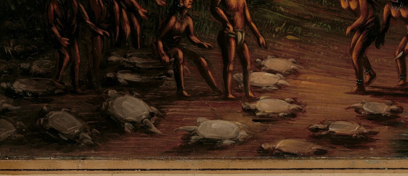 The artist began this work in 1854 and finished it in 1869.