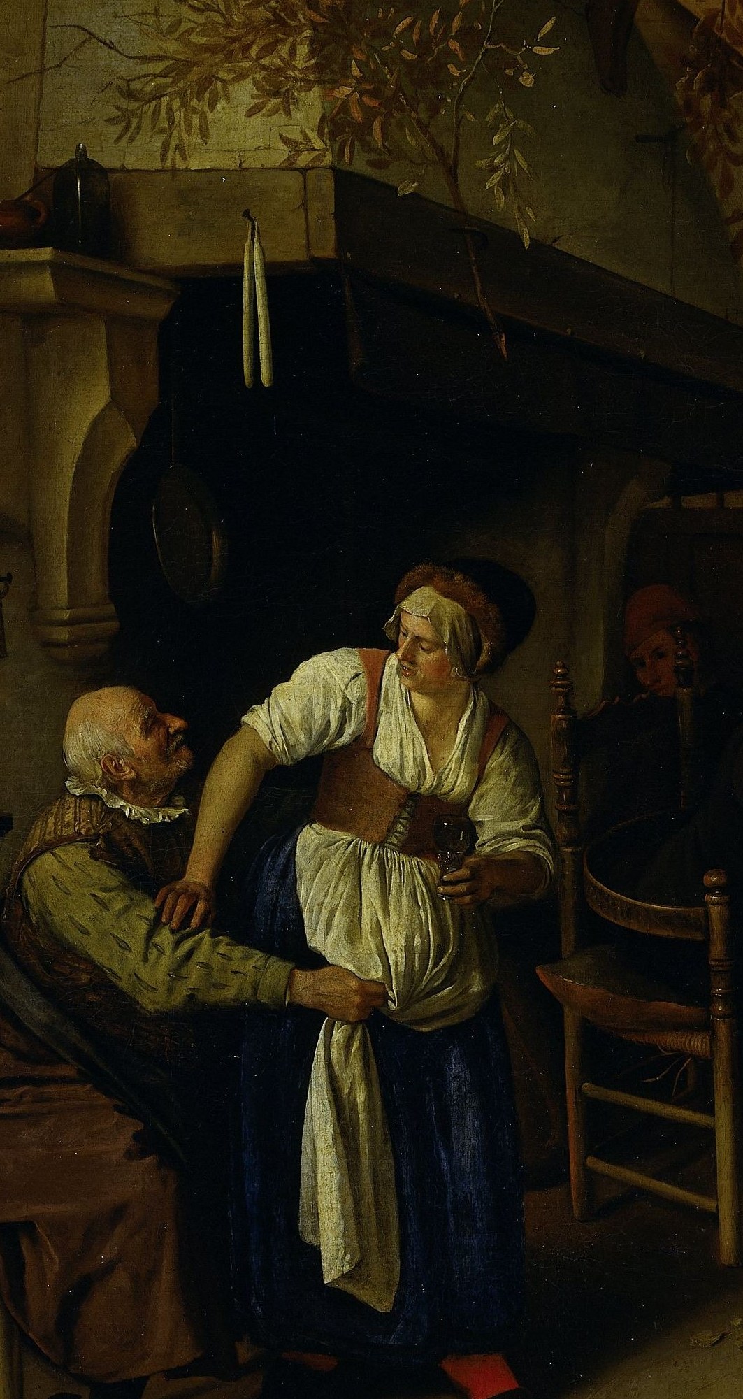 Her apron pulled his attention first. Now it's her attention he wants.