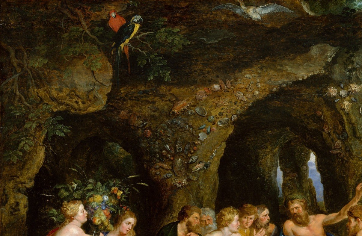 This dense, dark arch: the god's own river cave.