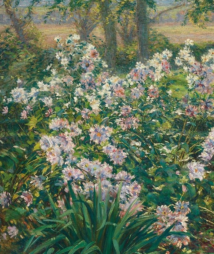 A garden in full, trembling bloom.