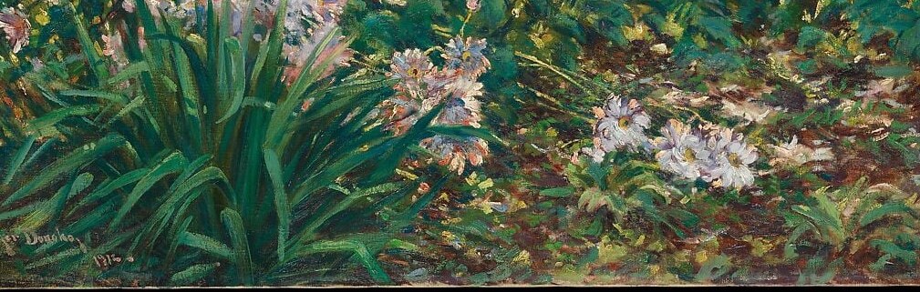 Hundreds of petals built with nothing but dabs of paint.