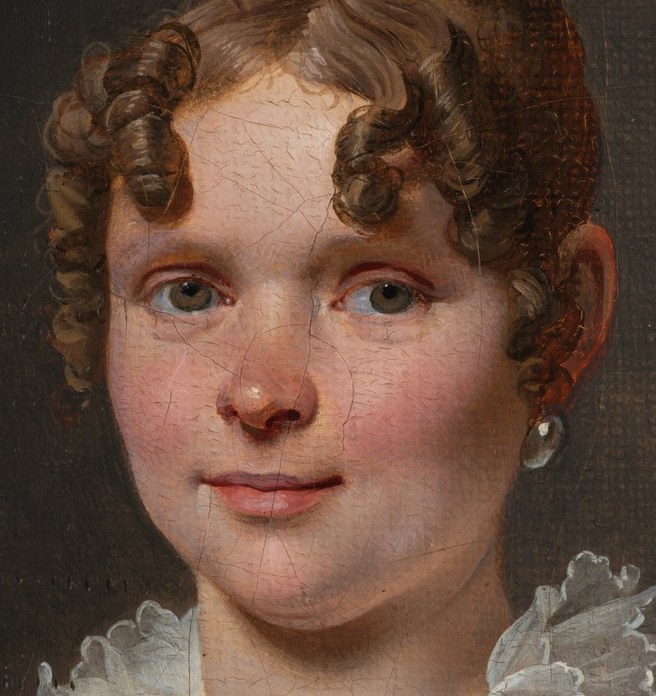 The painter, Martin Drolling, focused on refined domestic life.