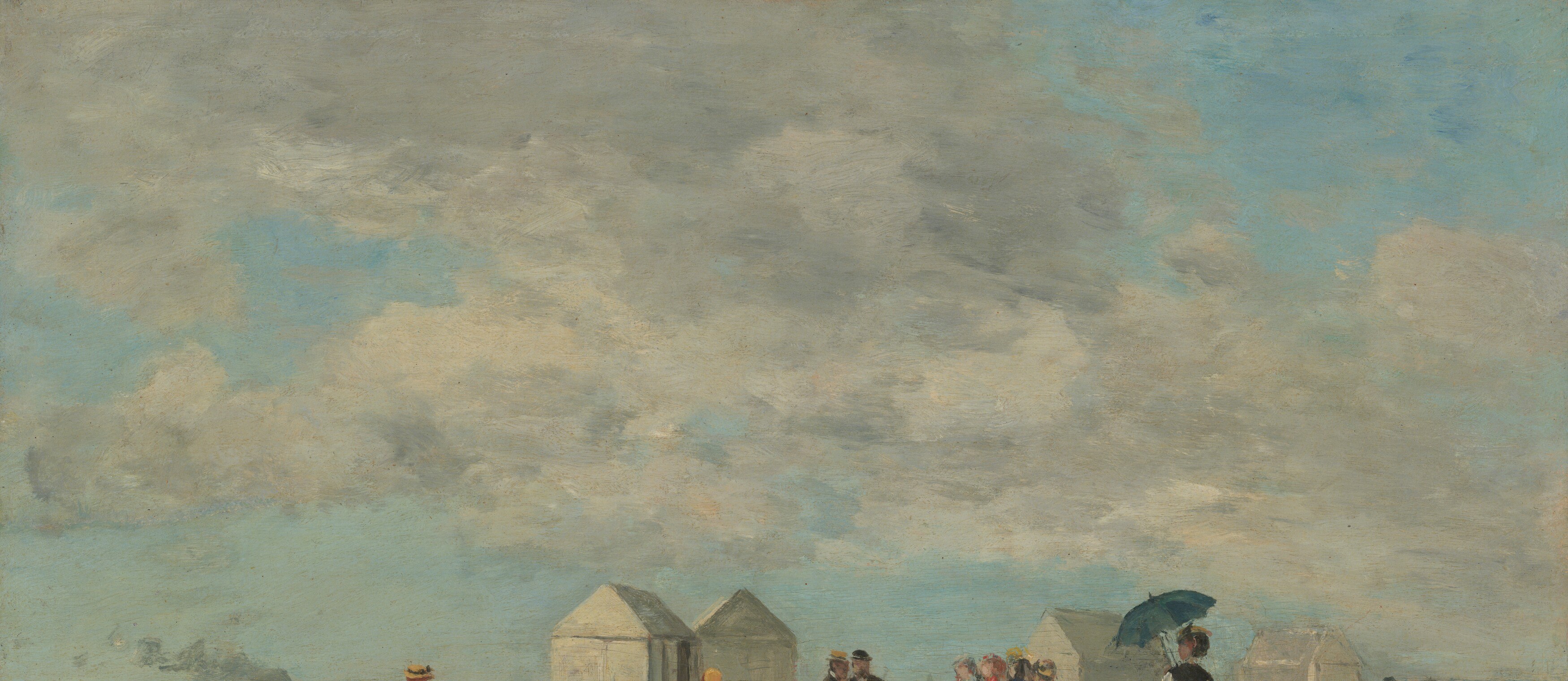The painter worked outdoors, capturing fleeting light and weather.