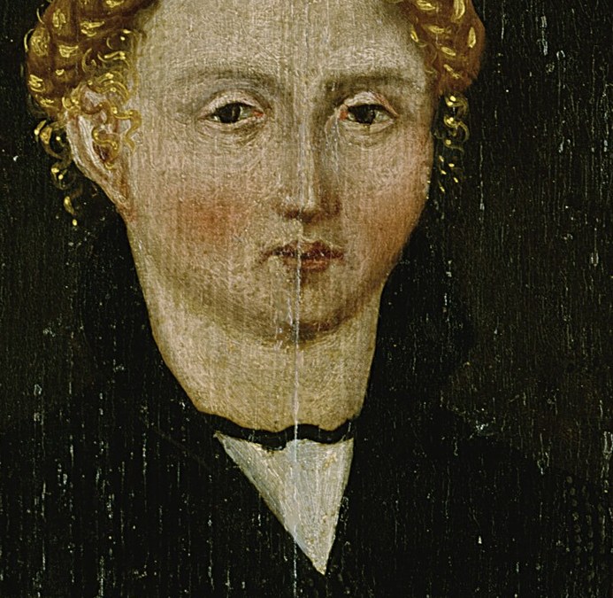 Her gaze is direct. But her name did not survive.