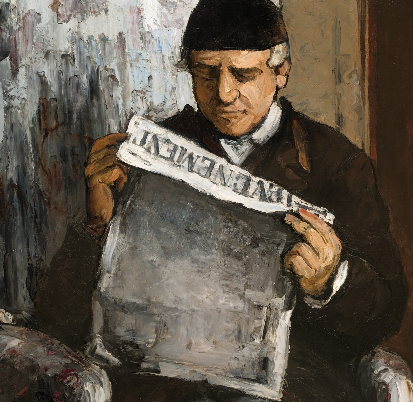 But his son showed him reading this newspaper.