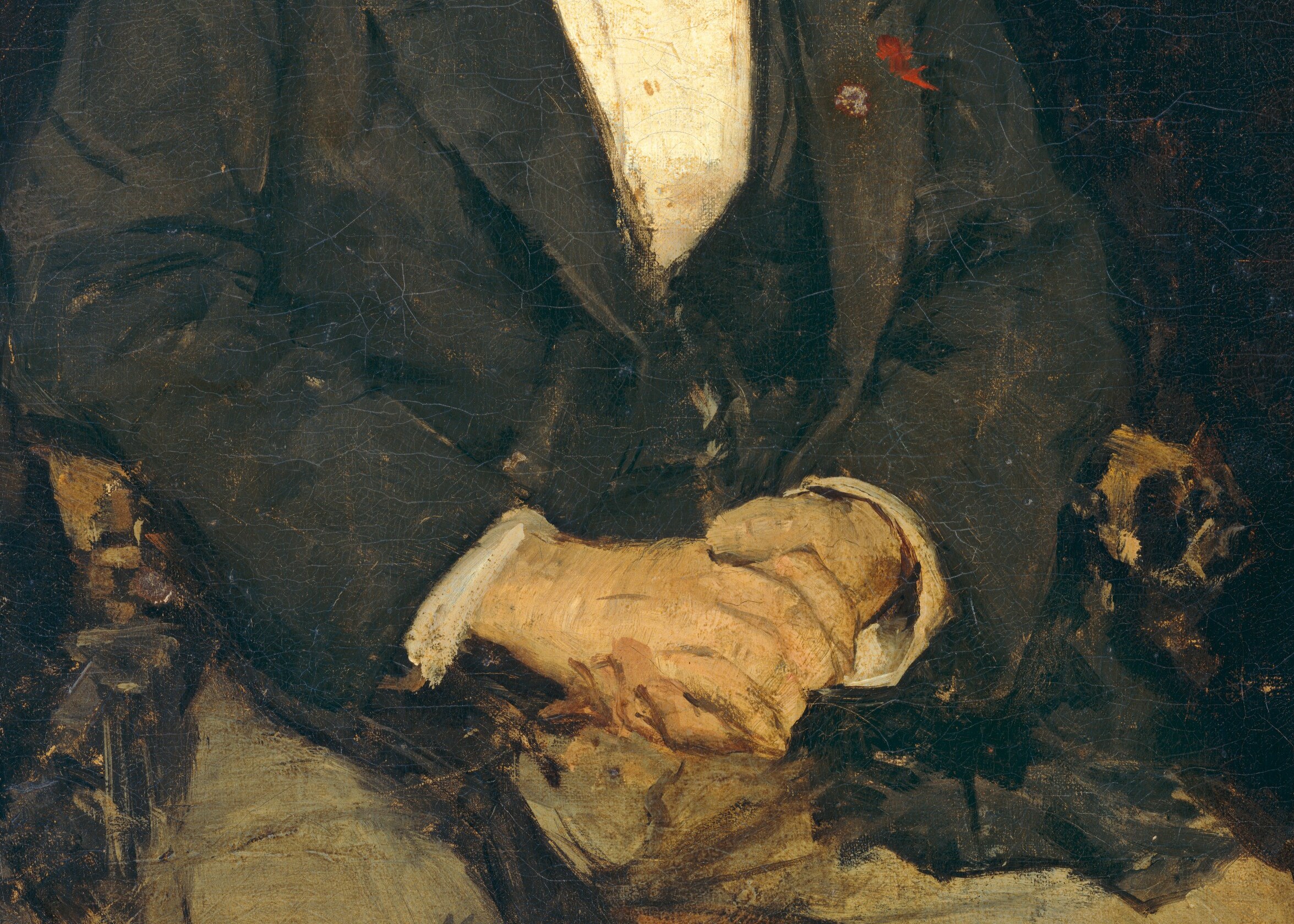But this painter left his brushwork exposed.