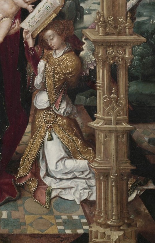 Look at his armor. Cloth-of-gold and jeweled gilding.