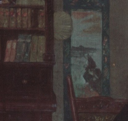 The painter was known for these intimate scenes.