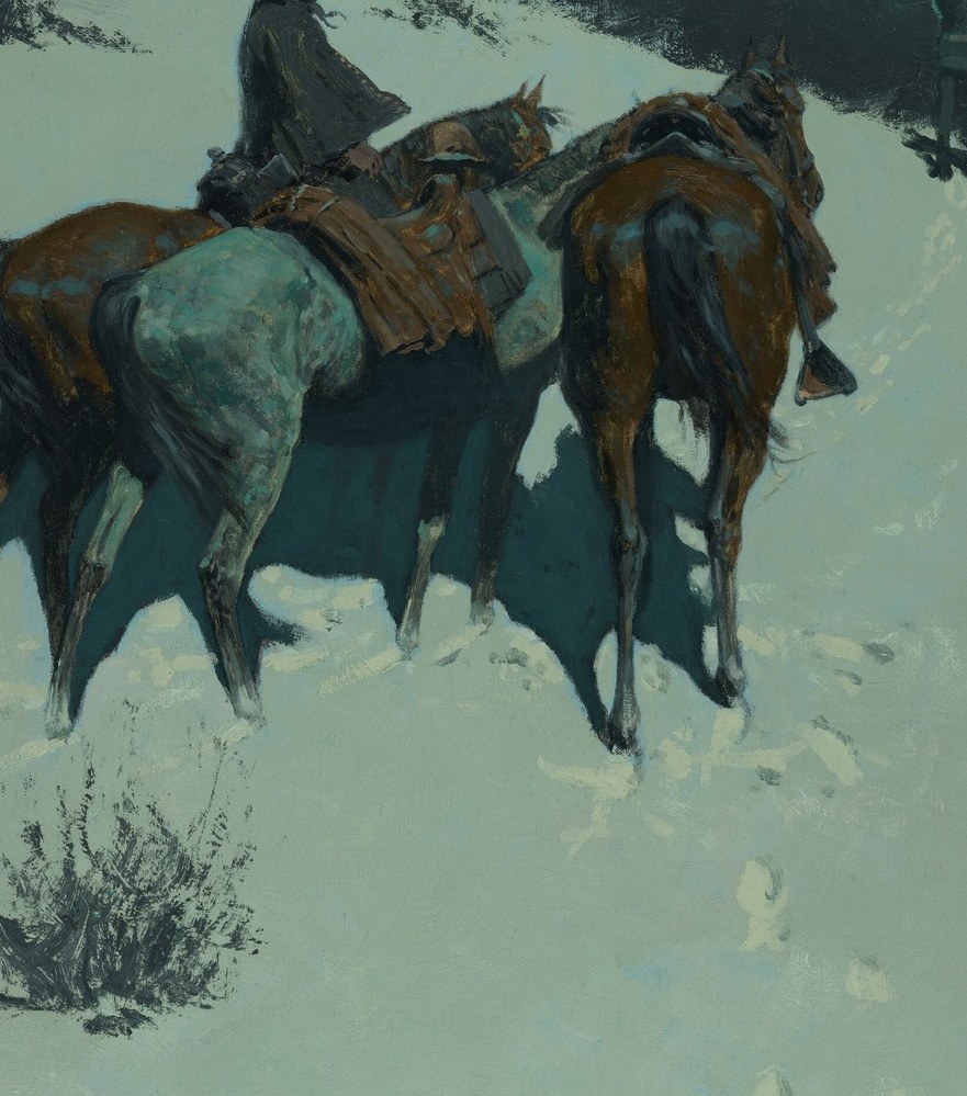The second horse means he is not alone by choice.