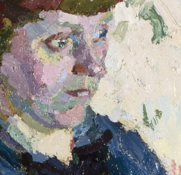 Painted in 1913, it shows artist Sylvia Gosse.