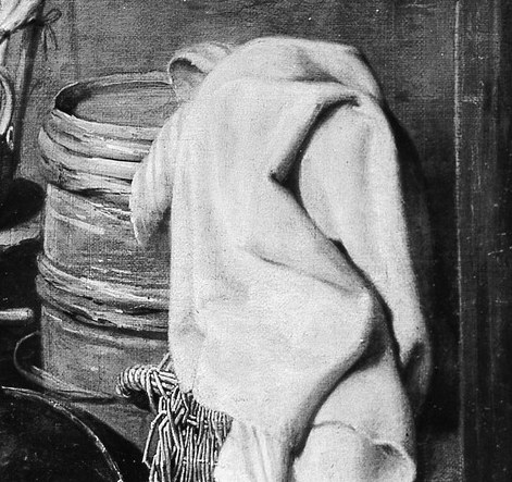 The texture and folds of the fabric are rendered with care, adding a tactile quality to the image.