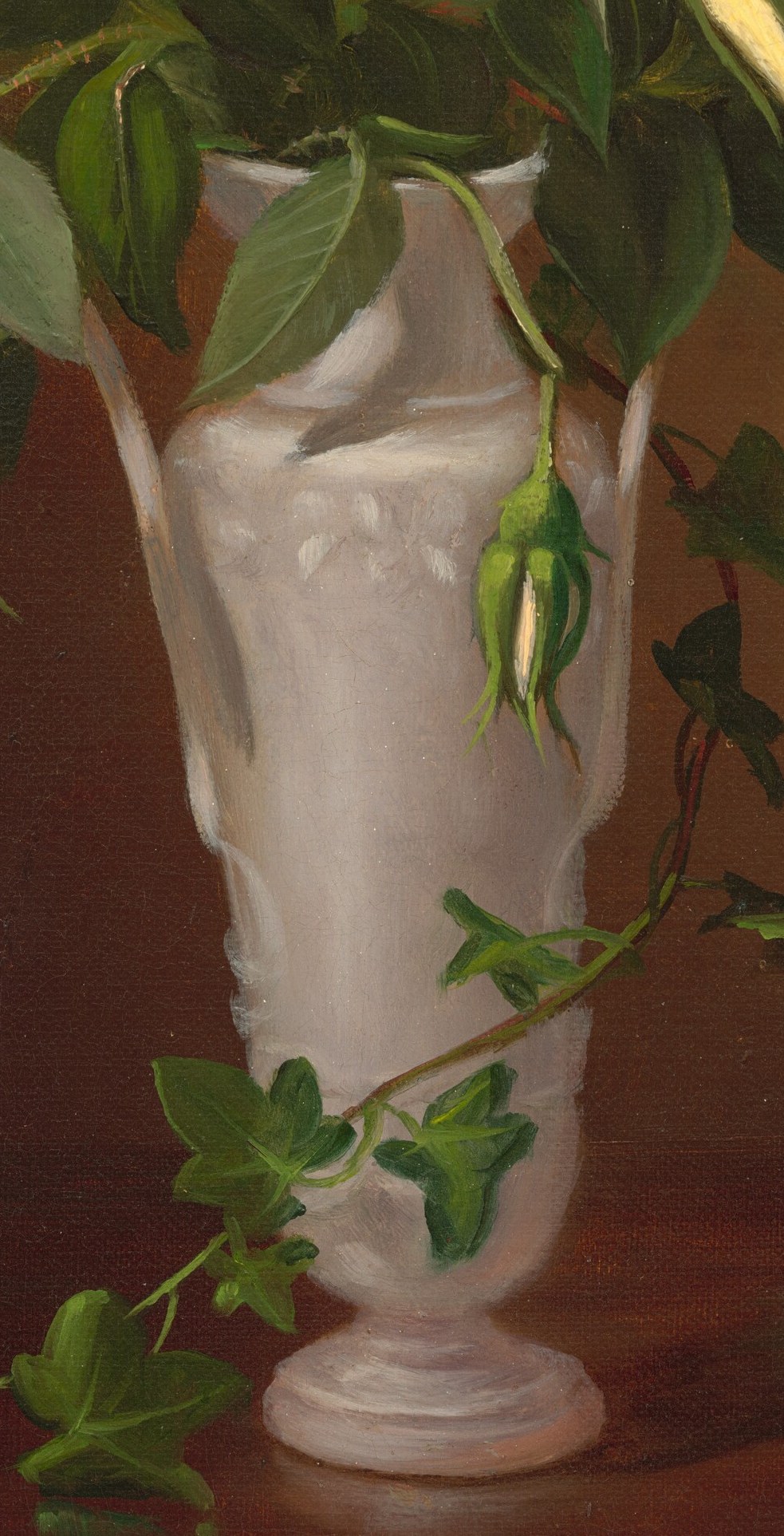 Its delicate, almost translucent quality suggests fragility and preciousness.