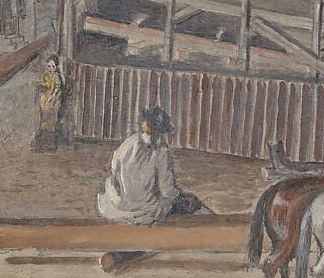 A white horse was the horsepower of the pre-steam yard.