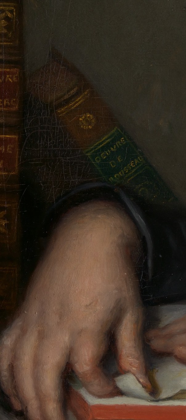 The painter, Greuze, often used objects to tell a story.
