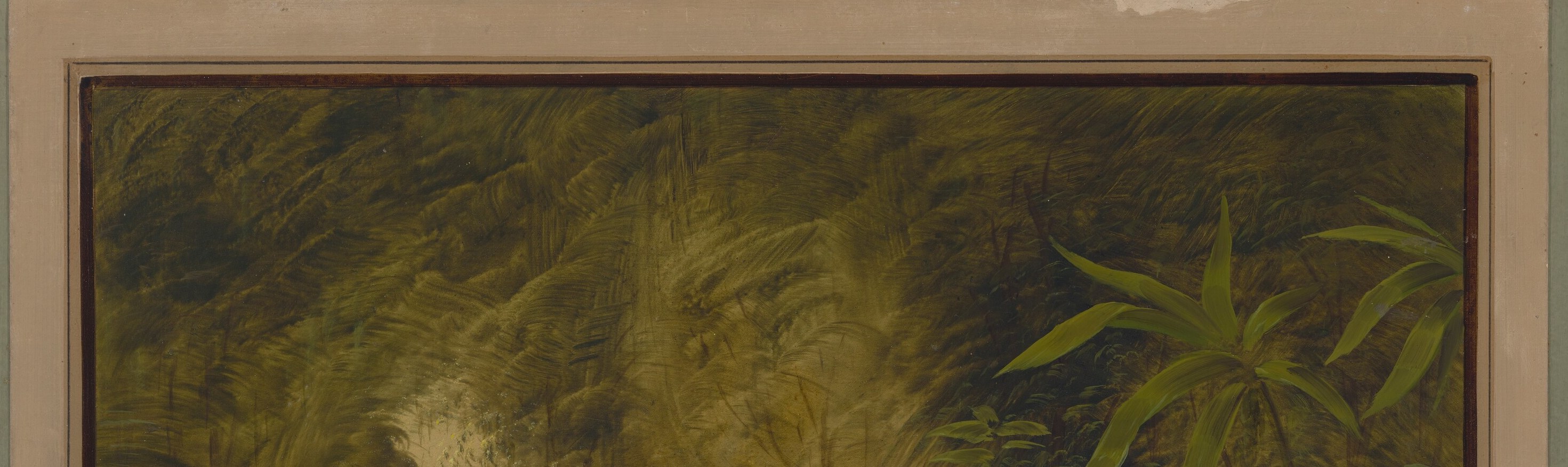 The soft, blended colors evoke the peaceful atmosphere of dusk and the end of the day.