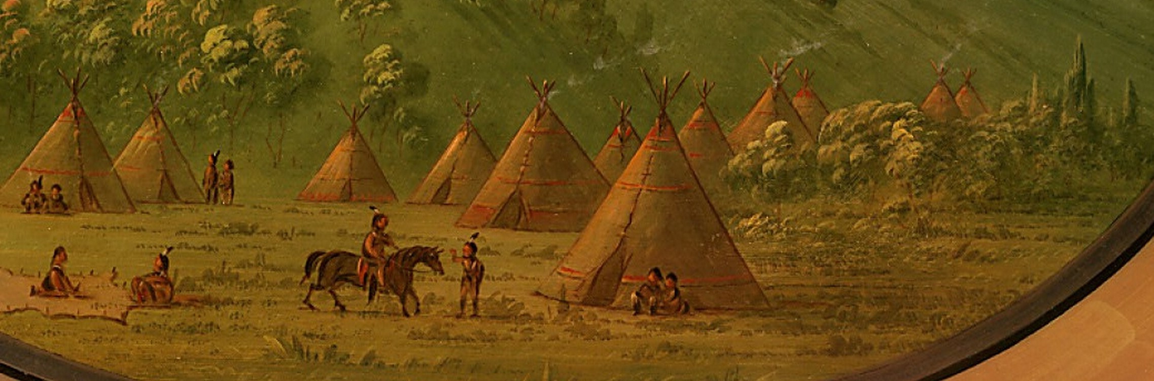 His paintings offer a detailed record of their homes and daily life.