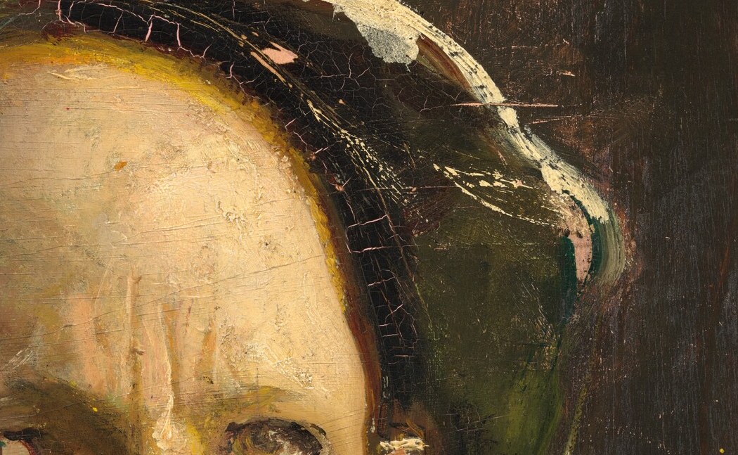 The face is built with unsparing detail.