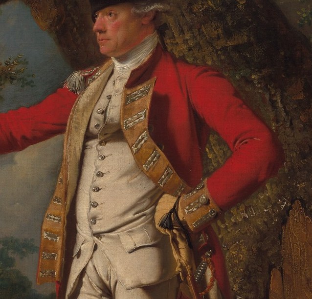 Colonel Heathcote stands like a man of action.