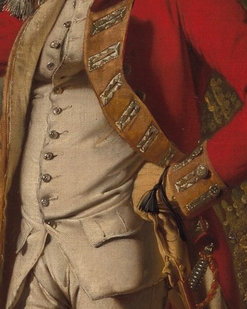 But the real story is woven into his waistcoat.