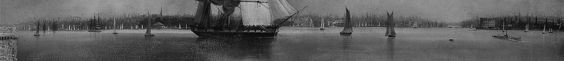 The dense ships fill the bay.